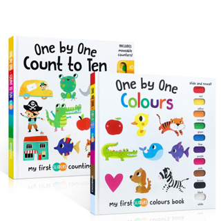 ชุดหนังสือ one by one 1-10 / colours สอนสี สอนนับเลข หนังสือเด็กเตรียมอนุบาล อนุบาล