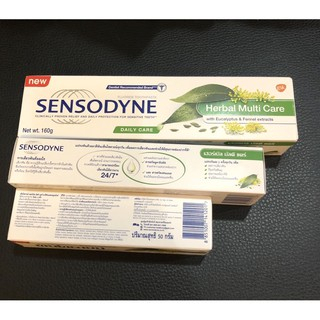 ยาสีฟัน-sensodyne-herbal-multi-care-สารสกัดจากธรรมชาติยูคาลิปตัส-และสารเฟนแนล-ช่วยลดอาการเสียวฟันและป้องกันฟันผุได้ดี