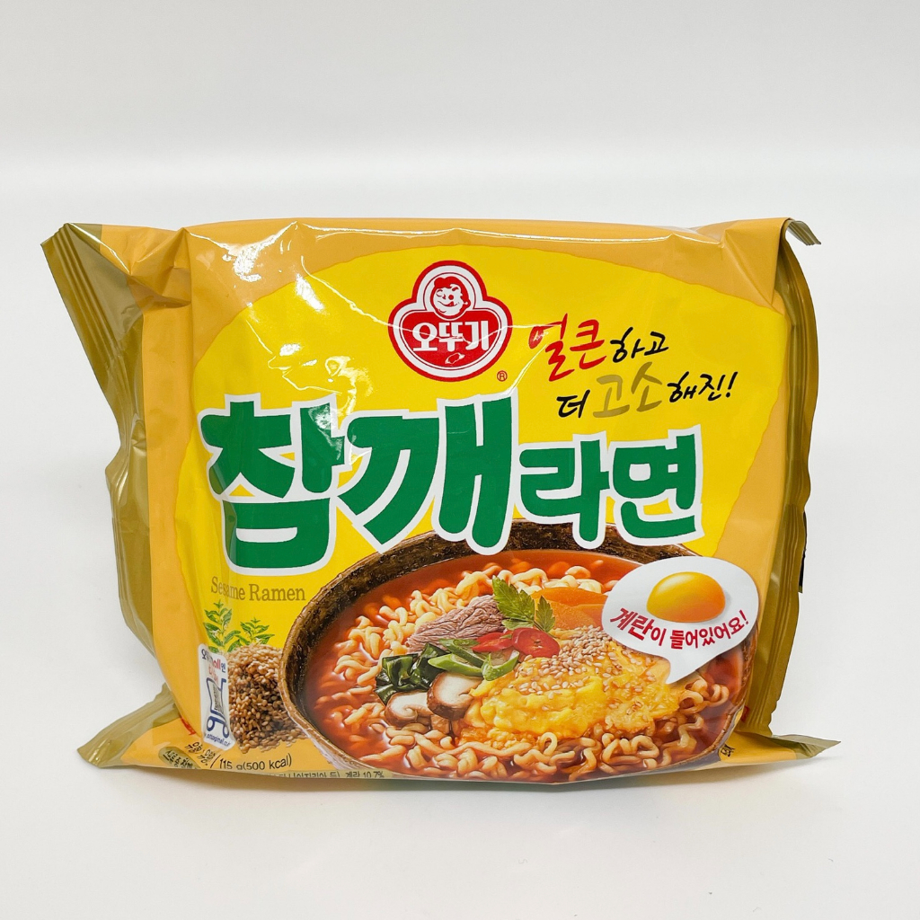 มาม่าเกาหลี-โอโตกิ-รสงา-115g-sesame-flavour-ramen-เซซามิ-ราเม็ง