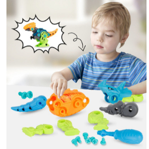 ของเล่นเด็ก-diy-ชุดประกอบไดโนเสาร์-dinosaur-พร้อมเครื่องมือประกอบ-มีให้เลือก-11-แบบ