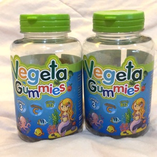 Vegeta gummies ยัมมี่วิตามิน ชนิดเคี้ยว ประกอบด้วย omega-3 วิตามินซี วิตามินบี-12 สำหรับเสริมวิตามินให้เด็กขวดละ 50 ชิ้น