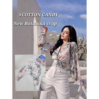 #COTTON CANDY🍭เสื้อครอปแขนบอลลูน New Botanika crop