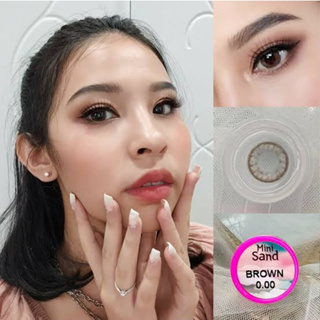 💖 Kitty Kawaii ๑ ลายใหม่!! mini Sand brown gray blsck Contactlens บิ๊กอาย คอนแทคเลนส์ ราคาถูก