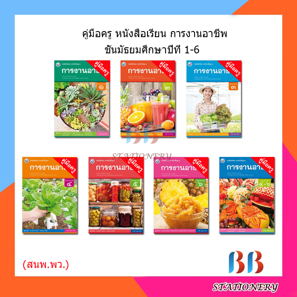 คู่มือครู-หนังสือเรียนการงานอาชีพ-ม-1-6-พว