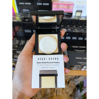 NOV01 ส่งฟรี แป้งอัดแข็ง Bobbi Brown Sheer Finish Pressed Powder 6g สี Pale Yellow