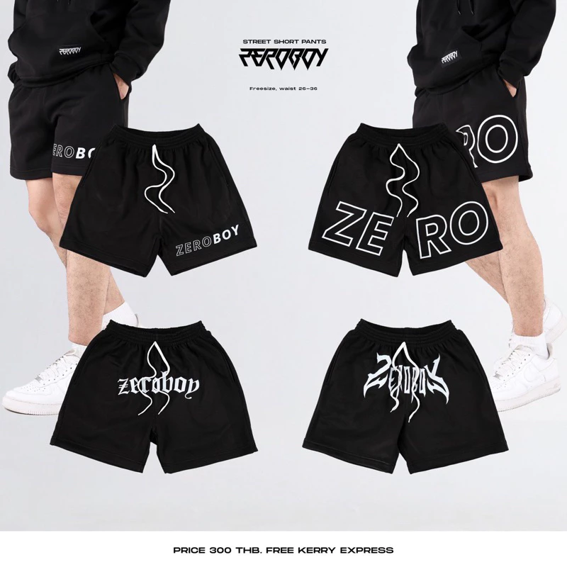 ZEROBOY - กางเกงขาสั้น Zeroboy ผ้าสำลี https://wayoza.com