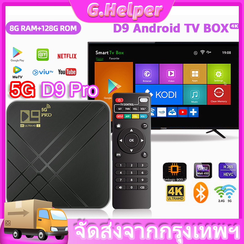 Android TV Box กล่องแอนดรอยด์ทีวี กล่องแอนดรอยด์ 8+128G Smart Box เล่น ...