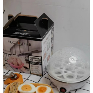 เครื่องลวกไข่[ฟรี!!! ค้อนไข่และถาดไข่] ต้มไข่ไม่ต้องจับเวลา ไข่ลวก ไข่ยางมะตูม ไข่ต้ม