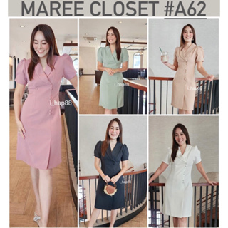 🔥เดรสทำงานทรงสูท งานเรียบหรู รุ่นMAREE  A62🔥