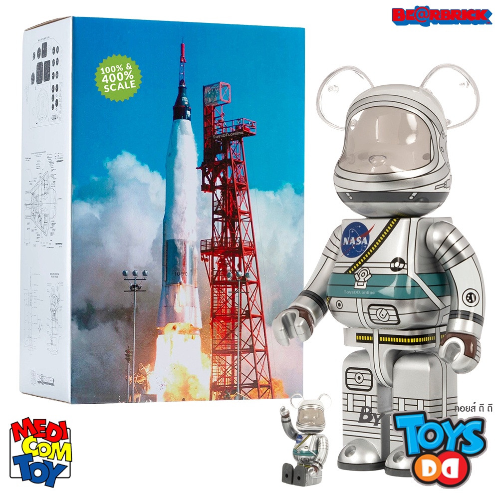 Be@rbrick Project Mercury Astronaut 1000%, 400% & 100