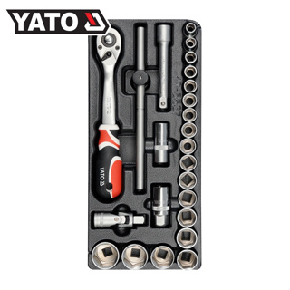 YATO YT-5537 ชุดถาดเครื่องมือ ชุดบล็อก 1/2"