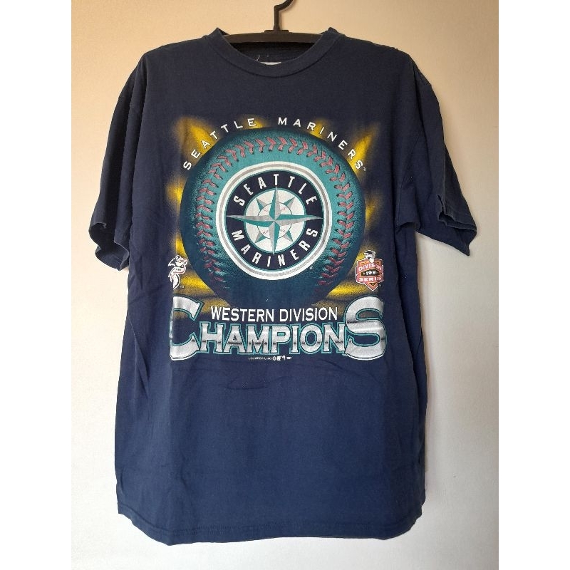เสื้อยืดวินเทจ เสื้อยืดมือสอง คอกลมแขนสั้น ทีมเบสบอล SEATTLE MARINERS