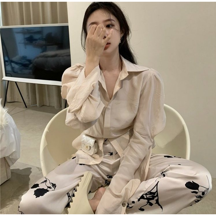 พร้อมส่ง-beige-minimal-shirt-c2761-เสื้อเชิ้ตมินิมอล-เชิ้ตแขนยาว-เชิ้ตทำงานมินิมอล