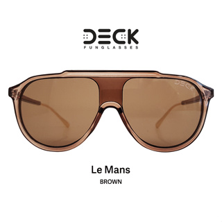 DECK FUNGLASSES แว่นตากันแดด- รุ่น Lemans Brown