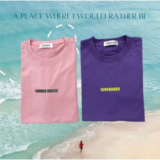 FEMINI.BKK : เสื้อยืด Summer Breeze / Surfboard (Over Size) สีตามรูป