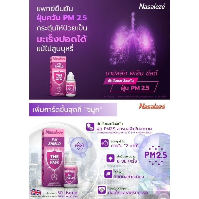 nasaleze-นาซาลีส-pm-shield-ป้องกันฝุ่น-pm2-5