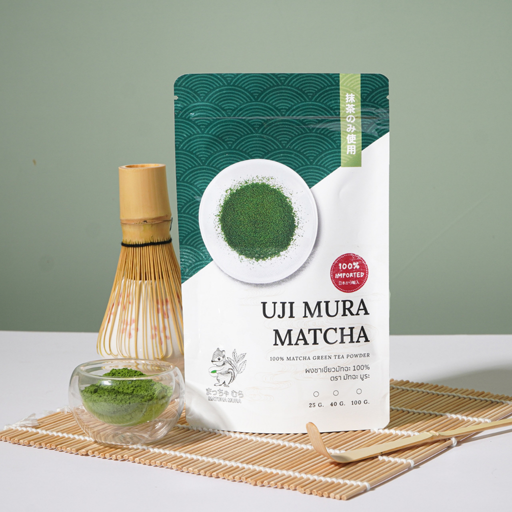 ผงชาเขียว มัทฉะ UJI MURA อูจิ มูระ 25 กรัม ตัวท็อปติดดาว🌟 กลิ่นหอมฟุ้ง  เกรดยอดใบชา วิตามิน คลอโรฟิลแน่น | Shopee Thailand