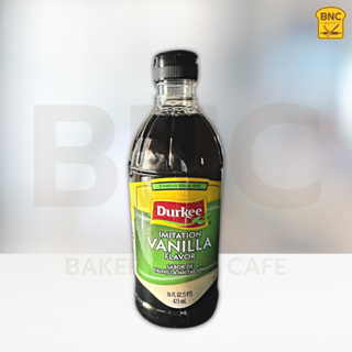 กลิ่นผสมอาหาร กลิ่นวานิลลา เดอร์กี้ 473 มล. Vanilla Extract Durkee 473 ml.