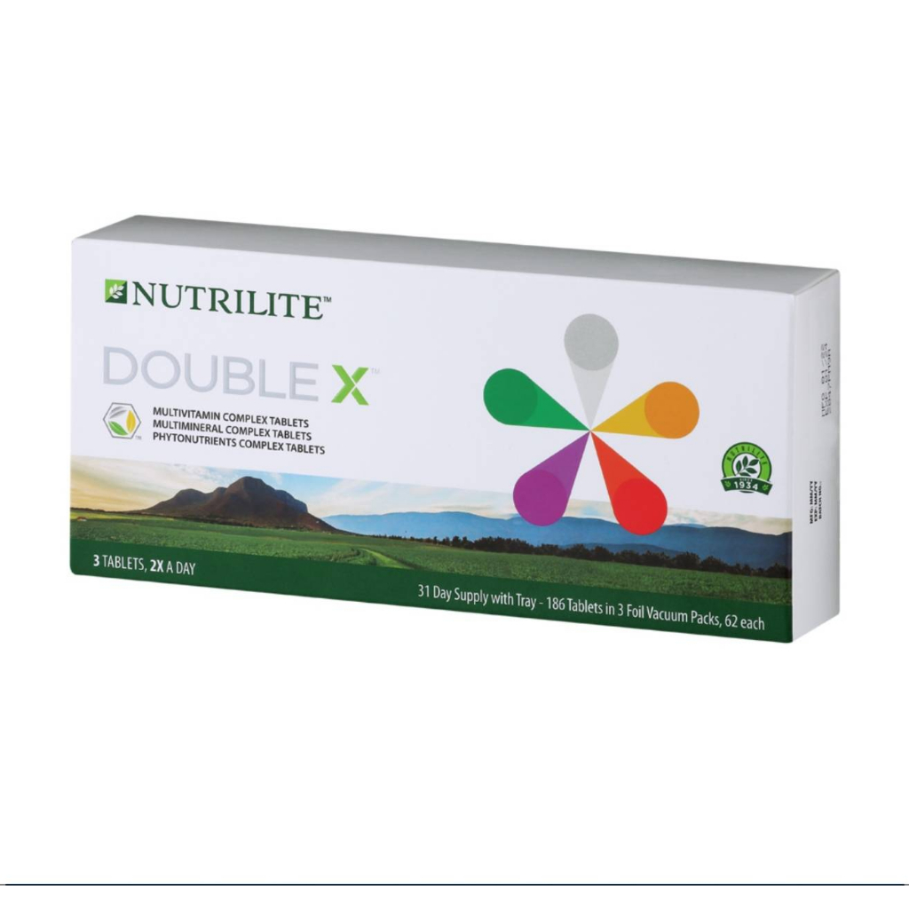 ภาพหน้าปกสินค้าAmway Double X รีฟิล NUTRILITE (186เม็ด) จากร้าน beautyblink56 บน Shopee