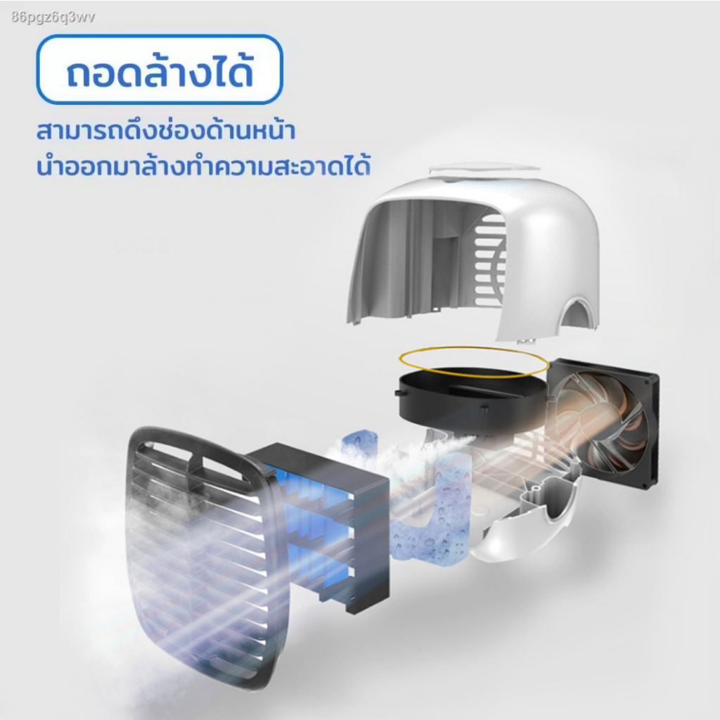 ลดลง15-c-พัดลมไอเย็น-mini-แอร์เคลื่อนที่-เย็นอย่างรวดเร็ว-เสียงเงียบ-ประหยัดค่าไฟ-พัดลมไอน้ำพกพา-พัดลมไอน้ำ-แอร์มินิพกพ