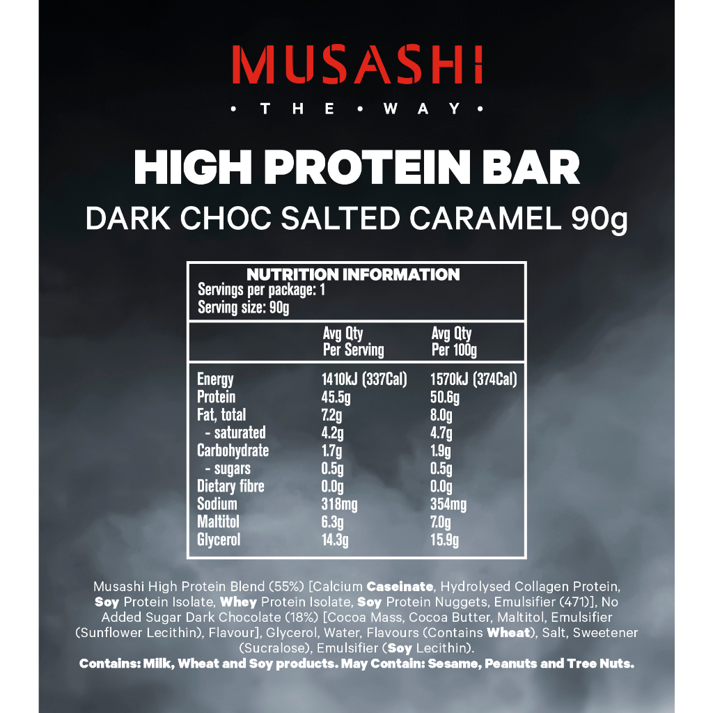 ภาพสินค้าMusashi High Protein Bar โปรตีนสูง 45 กรัม จากร้าน musashishop.th บน Shopee ภาพที่ 5