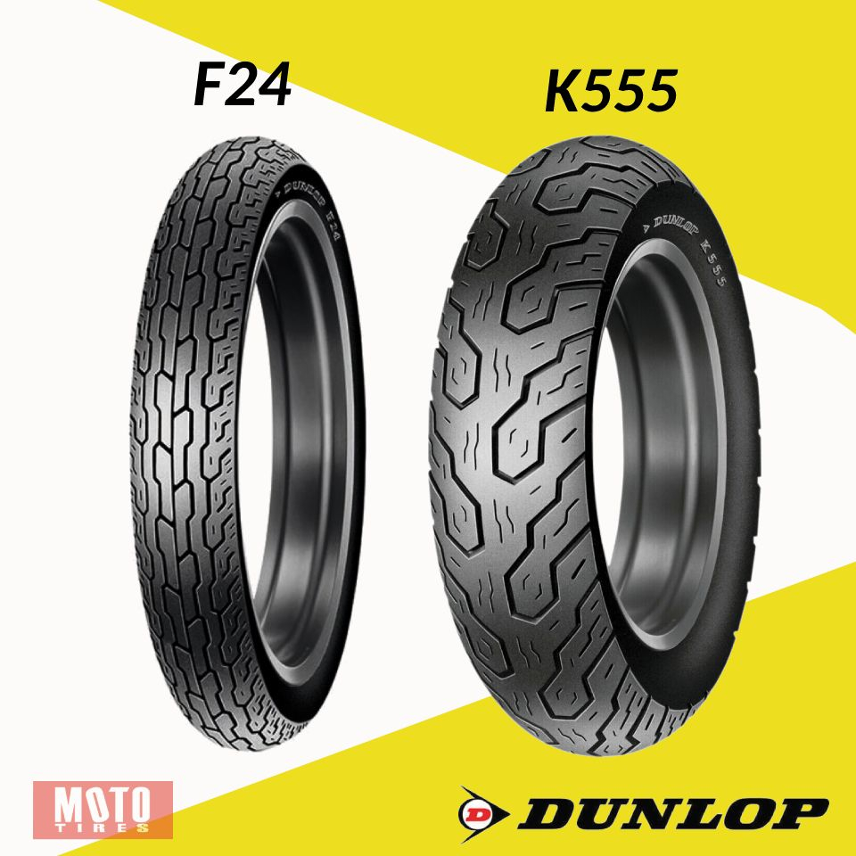 ยาง Honda Steed 400 ยี่ห้อ Dunlop F24+K555 Shopee Thailand