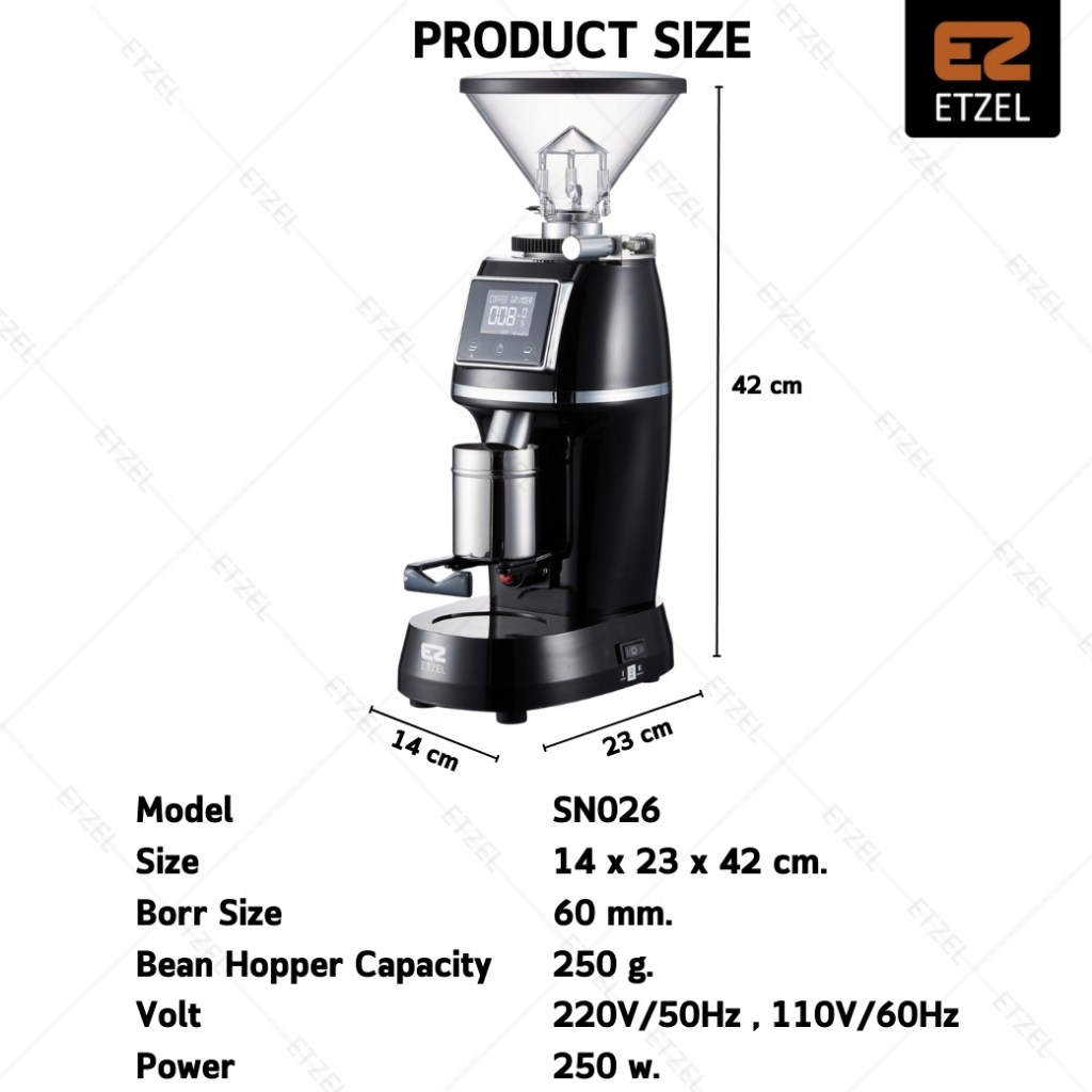 เครื่องบดเมล็ดกาแฟ-etzel-รุ่น-sn026-coffee-grinder-เฟืองบดไทเทเนียม-60-mm