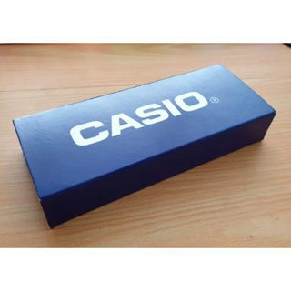 กล่องนาฬิกา CASIO สีน้ำเงินเข้ม กล่องทรงไม้ขีด กล่องนาฬิกา กล่องกระดาษยของแท้ 100%  กล่องนาฬิกา CASIO ของแท้ 100%