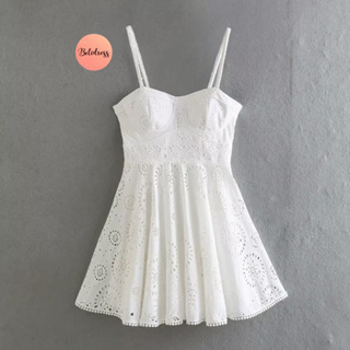 เดรสกระโปรง Teagan white Dress 🎀🧸
