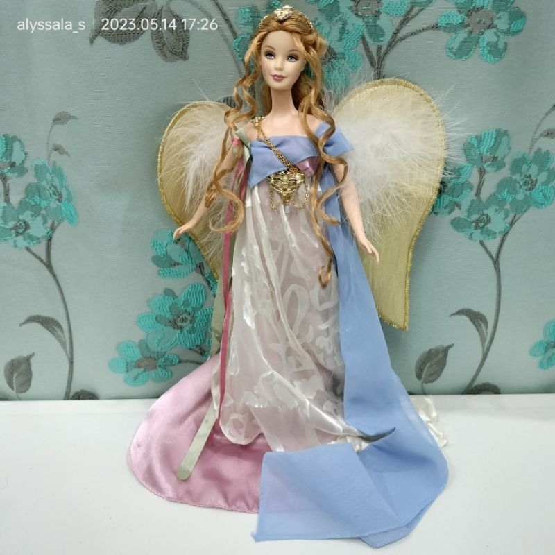 ตุ๊กตาบาร์บี้นางฟ้า-มือสอง-รุ่น-barbie-collector-golden-angel