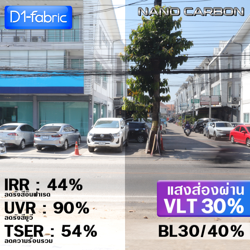 ฟิล์มกรองแสง-ฟิล์มกรองแสงรถยนต์-ฟิล์มอาคาร-vlt30-ฟิล์มคาร์บอน-nano-carbon-window-film-ราคาต่อเมตร-ส่งไว