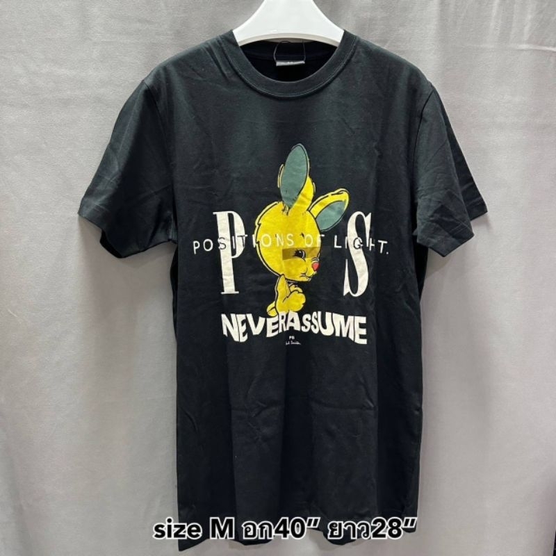 new-ของแท้-100-paul-smith-t-shirt-เสื้อยืด-สีดำ