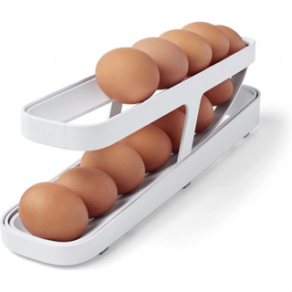 🐣กล่องเก็บไข่ ที่เก็บไข่ แบบ 2 ชั้น เครื่องจ่ายไข่อัตโนมัติ First-in First-out 🇹🇭พร้อมส่งจากไทย