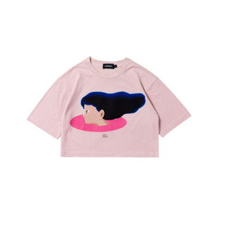 CARNIVAL CNVXGKT008PK GONGKAN CROP T-SHIRT PINK