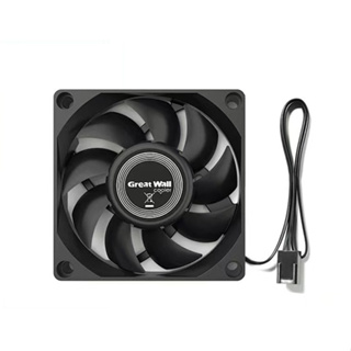 พัดลม เคส Great Wall Case Fan Ultra Silent  7 CM Quiet Cooling Fan PC 12V DC Chassis Radiator