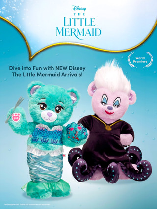 𝟭𝗦𝘁. ตุ๊กตาบิ้วอะแบร์ Ariel ใหม่ 2023 ตุ๊กตาแอเรียล 🧜🏻‍♀️ The Littel Mermaid ⭐️Build-A-Bear Workshop⭐️ สินค้านำเข้าแท้ 💯