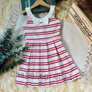 Janie and Jack“Pink Striped Ponte Dress”