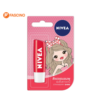 Nivea Lip Strawberry Shine ลิปบำรุงริมฝีปาก ขนาด 4.8 กรัม