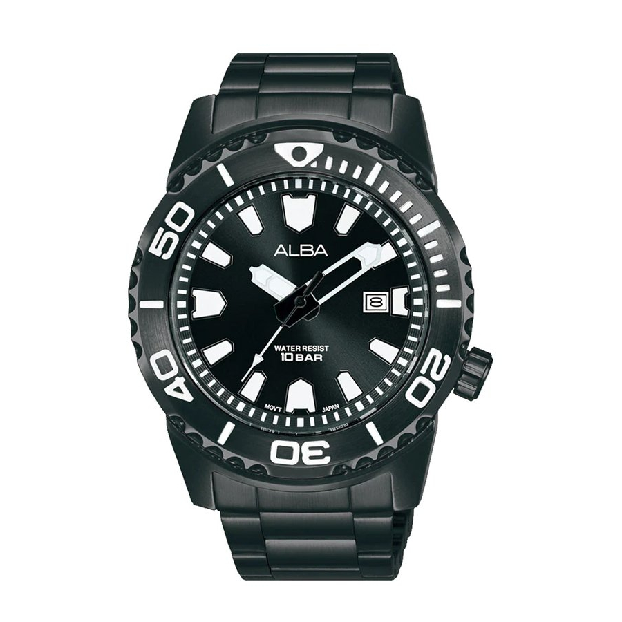 ผ่อนเดือนละ389-alba-นาฬิกาข้อมือผู้ชาย-สายสแตนเลส-รุ่น-ag8m01x-สีดำ-ของแท้-100-ประกัน-1-ปี