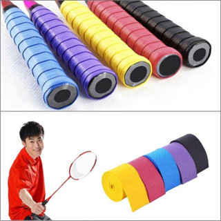 60Pcs Anti-ไม้แร็ตเก็ตลื่น Over Grips เทนนิสแบดมินตันไม้สควอชเทป Grips (สุ่มสีตามที่แสดง)