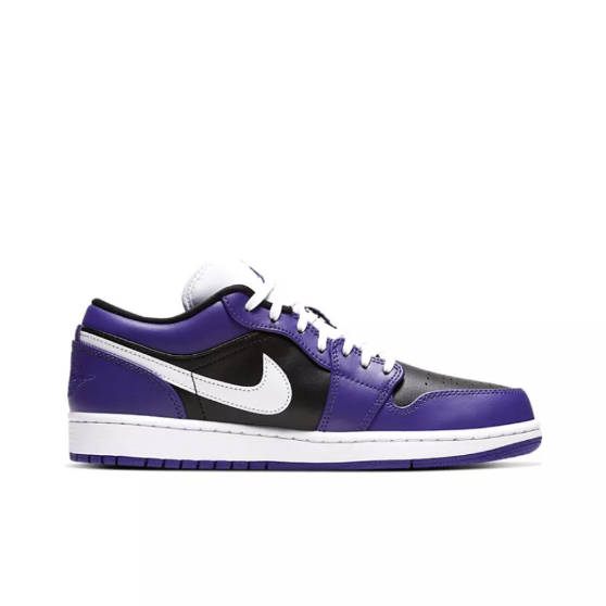 nike-air-jordan-1-low-black-purple-stitching-ของแท้-100