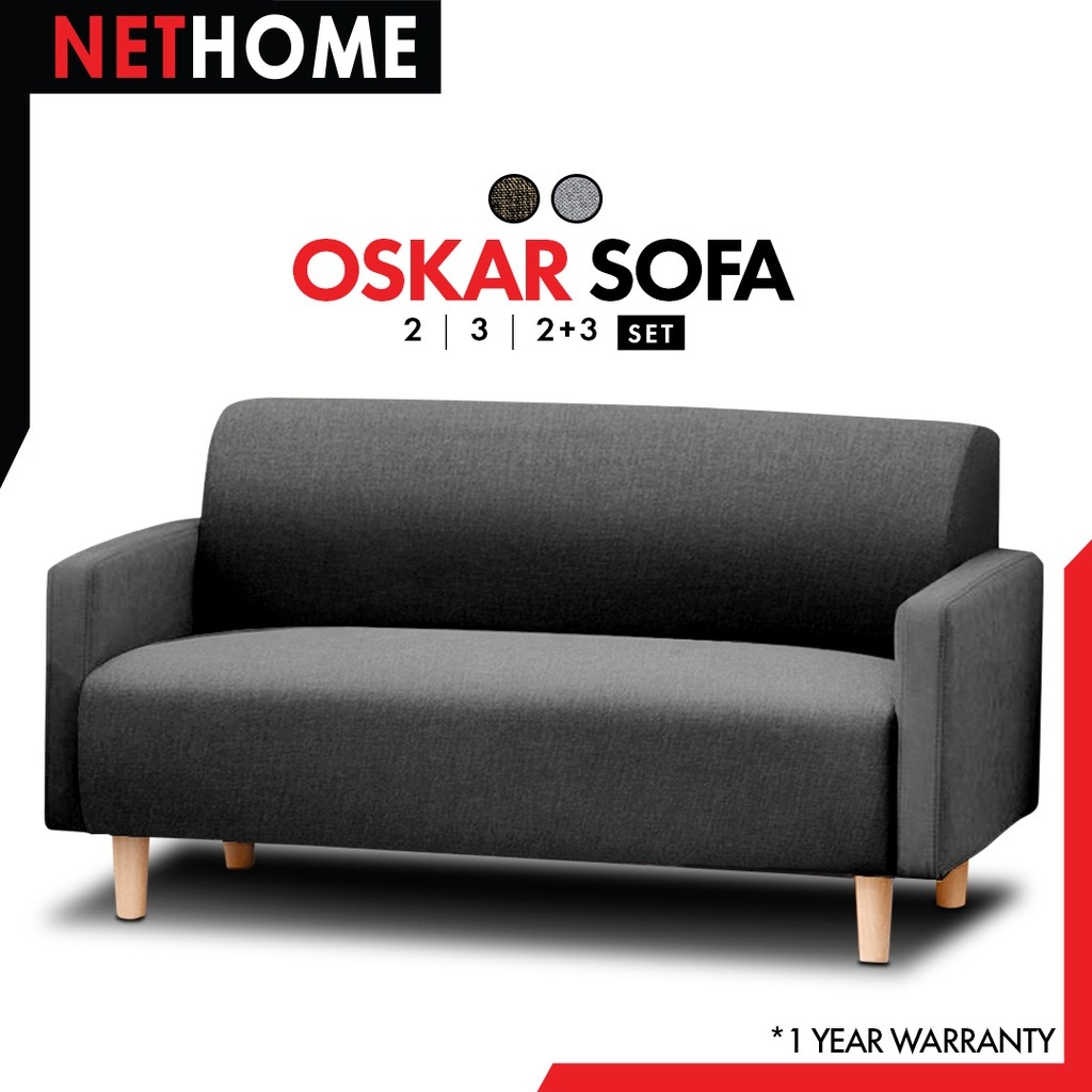 nethome-oskar-sofa-เซ็ตโซฟารับแขก-โซฟาผ้าแคนวาส-ขนาด-2-3-ที่นั่ง