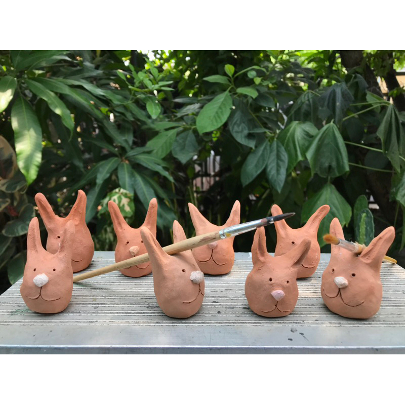 กระต่ายดินเผาhandmade