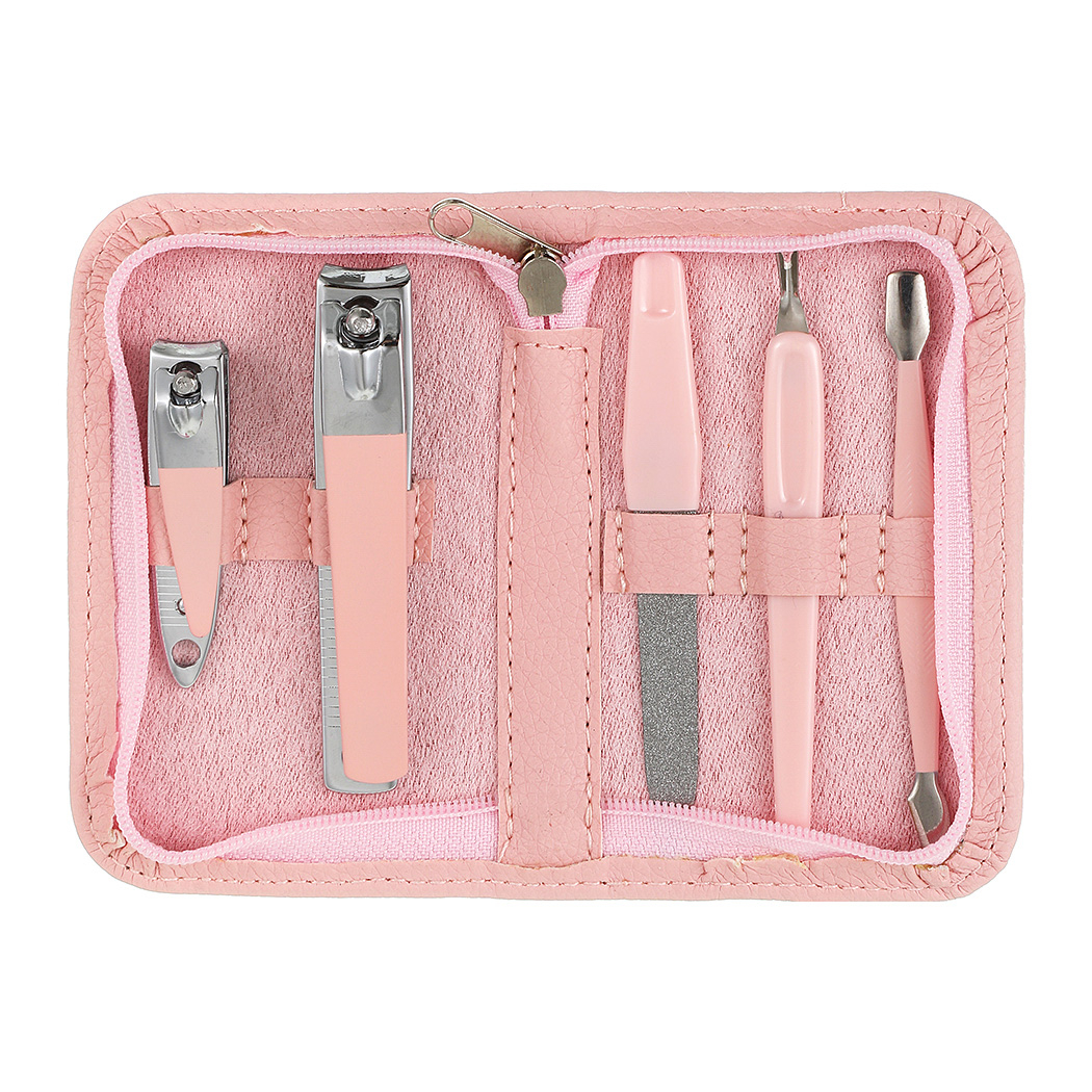 Miniso ชุดเครื่องมือตกแต่งเล็บ Manicure Set สีชมพู Shopee Thailand