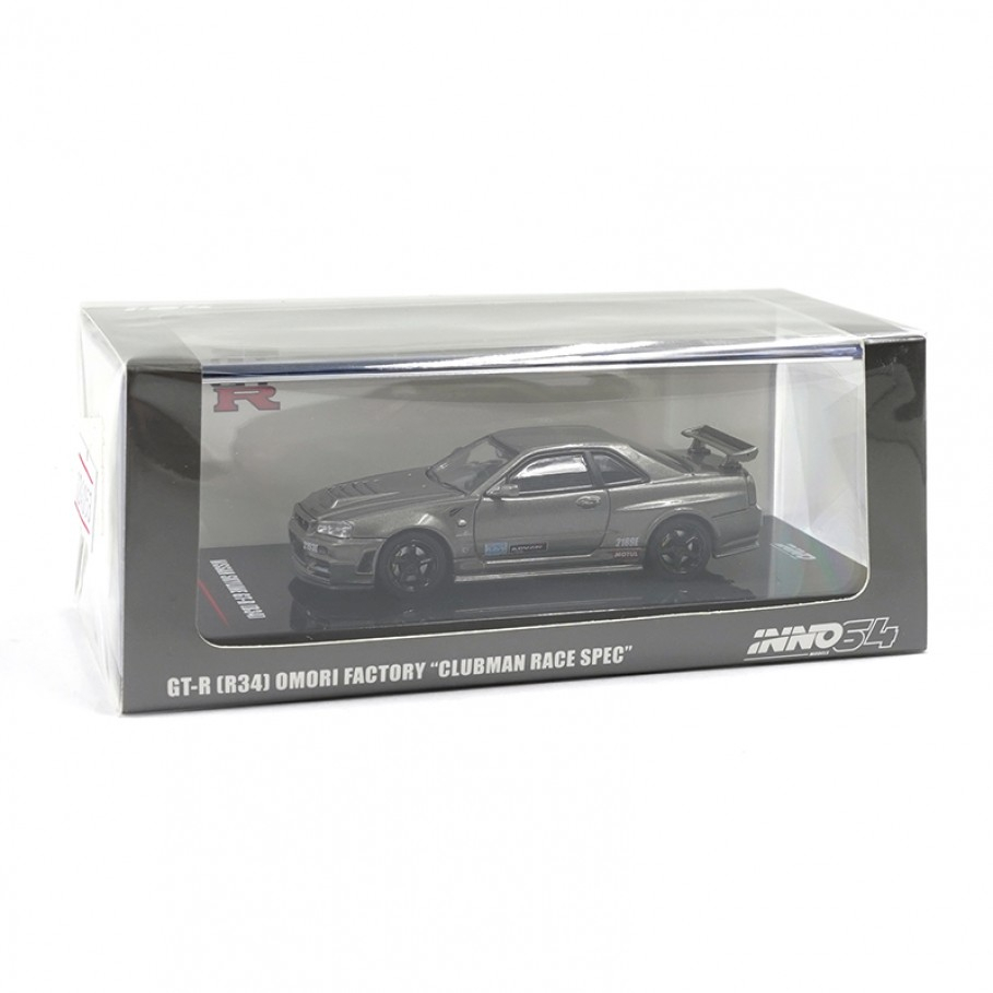 INNO64 1/64 NISSAN SKYLINE GT-R R34 OMORI FACTORY CLUBMAN RACE SPEC ...