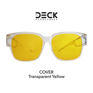 DECK แว่นตากันแดด รุ่น COVER -T- YELLOW ใส่ทับแว่นสายตาได้ ของแท้100% ประกันศูนย์