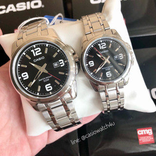 CASIO ของแท้ ประกัน CMG นาฬิกาคู่ ผู้ชาย ผู้หญิง MTP-1314D-1A / LTP-1314D-1A ประกันศูนย์เซ็นทรัล cmg 1 ปีเต็ม