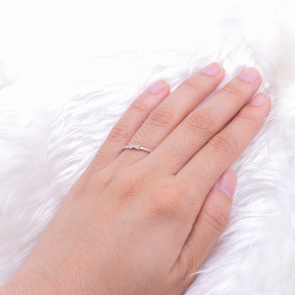 แหวนโบว์เล็กๆ-จิ๋วๆ-น่ารักๆ-แหวนเพชร-แหวนทองเพชรแท้-ทองแท้-37-5-9k-me792