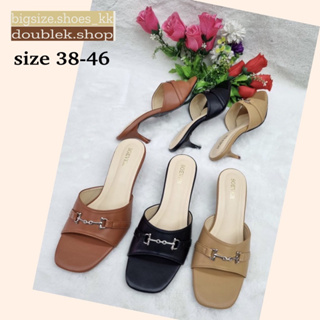 size 38-46… รองเท้าหน้าสวม ส้นแหลม (จัดส่ง 3-5 วัน)