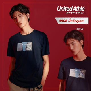 United Athle®  เสื้อยืดผู้ชาย  เสื้อยืดคอกลมแขนสั้น SEVEN- ดำ รุ่น #5508